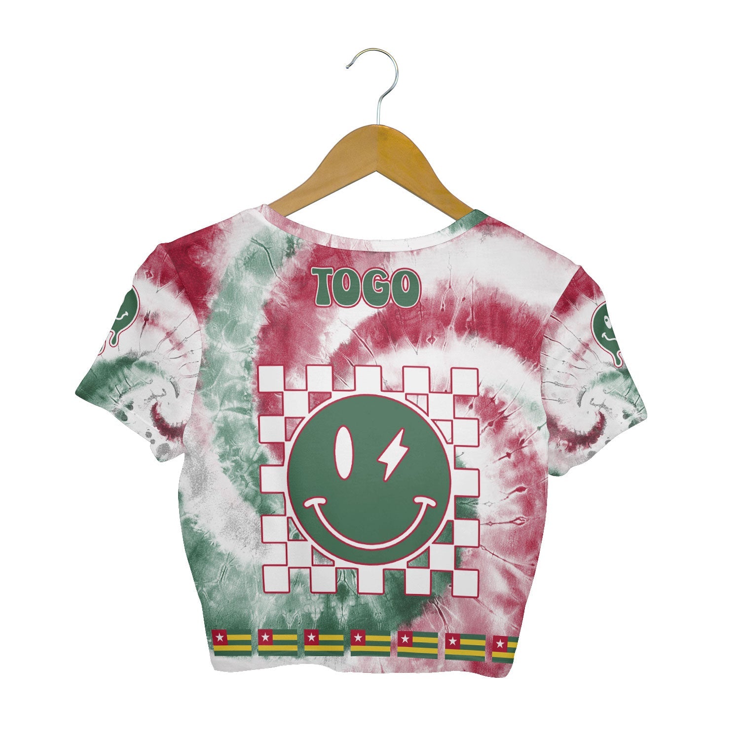 Togo Croptop T Shirt Custom Tie Dye Style 2