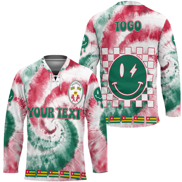 Togo Hockey Jersey Custom Tie Dye Style 1