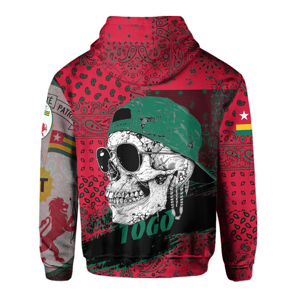 Togo Hoodie Paisley Flag And Skull Style 3