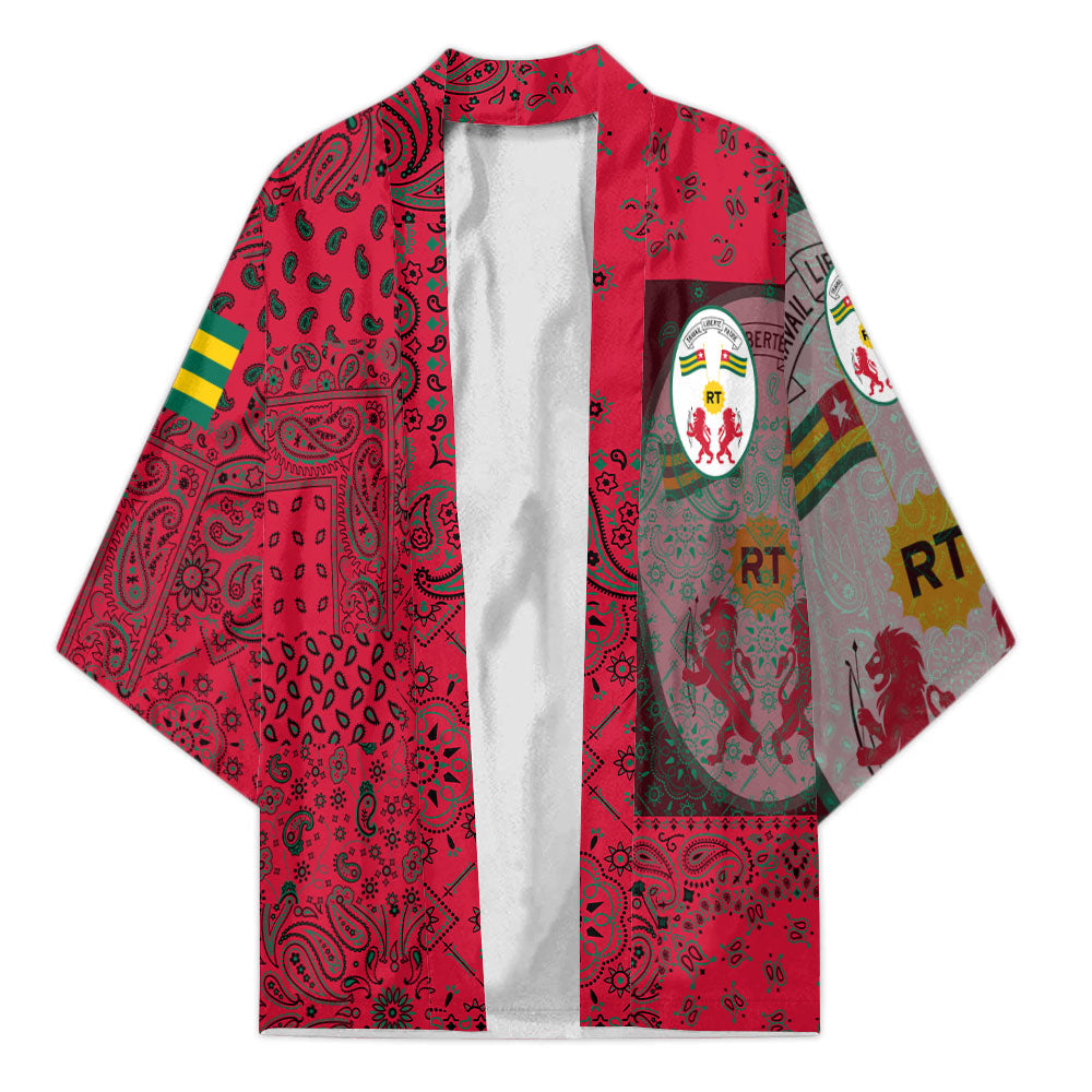 Togo Kimono Paisley Flag And Skull Style 1