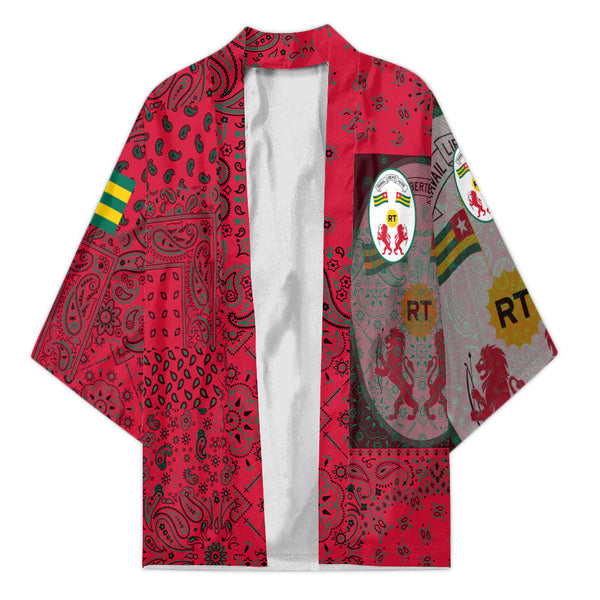 Togo Kimono Paisley Flag And Skull Style 1