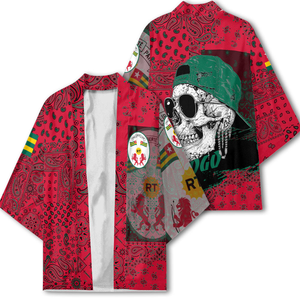 Togo Kimono Paisley Flag And Skull Style 2