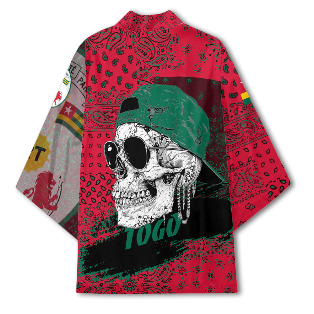 Togo Kimono Paisley Flag And Skull Style 3