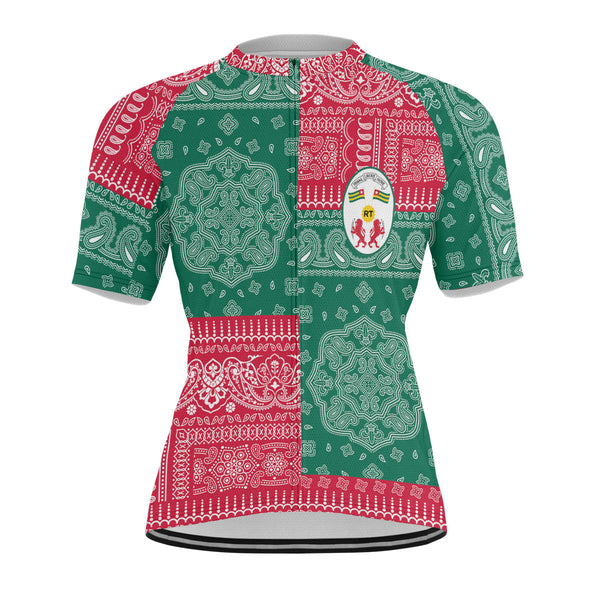 Togo Men Cycling Jersey Flag And Paisley Basic Style 1