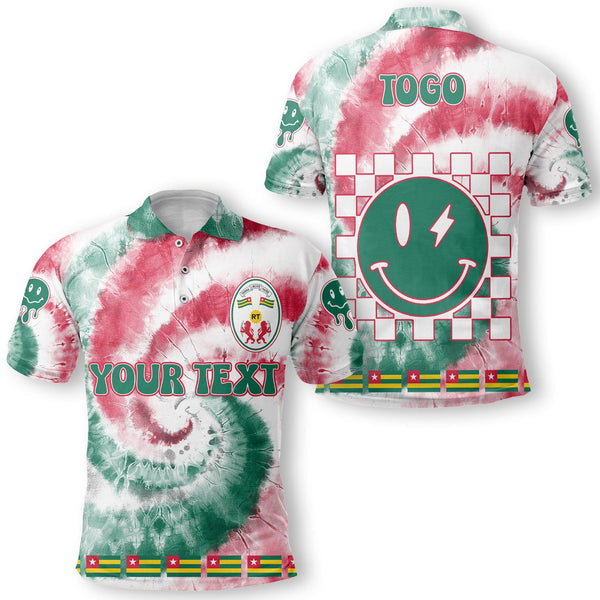 Togo Polo Shirt Custom Tie Dye Style 1