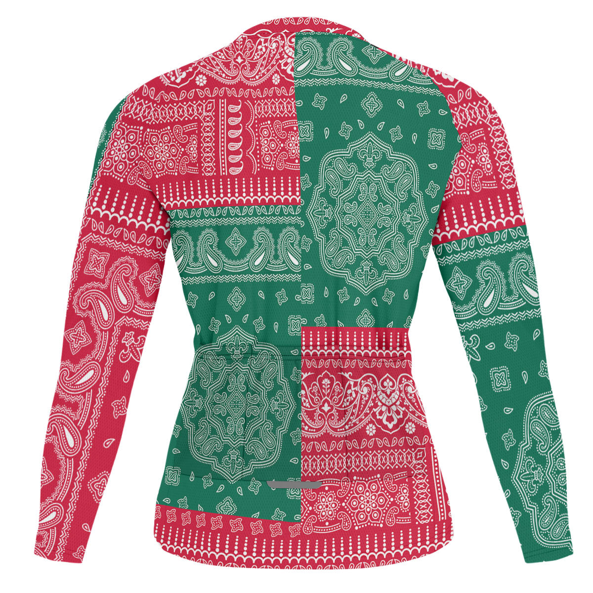 Togo Raglan Men Cycling Jersey Long Sleeve Flag And Paisley Basic Style 2