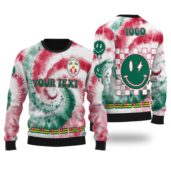 Togo Ugly Sweater Custom Tie Dye Style 1