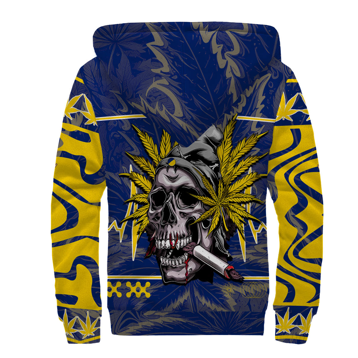 Tokelau Sherpa Hoodie Flag & Coat Of Arms Marijuanas Style