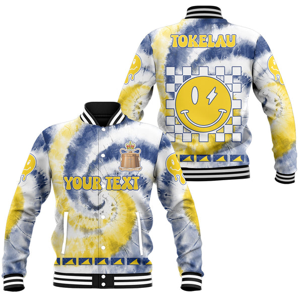 Tokelau Baseball Jacket Custom Tie Dye Style 1