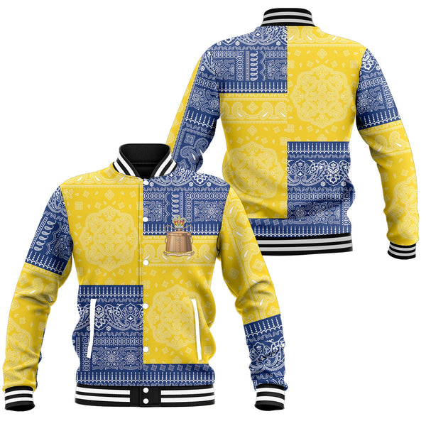 Tokelau Baseball Jacket Flag And Paisley Basic Style 1