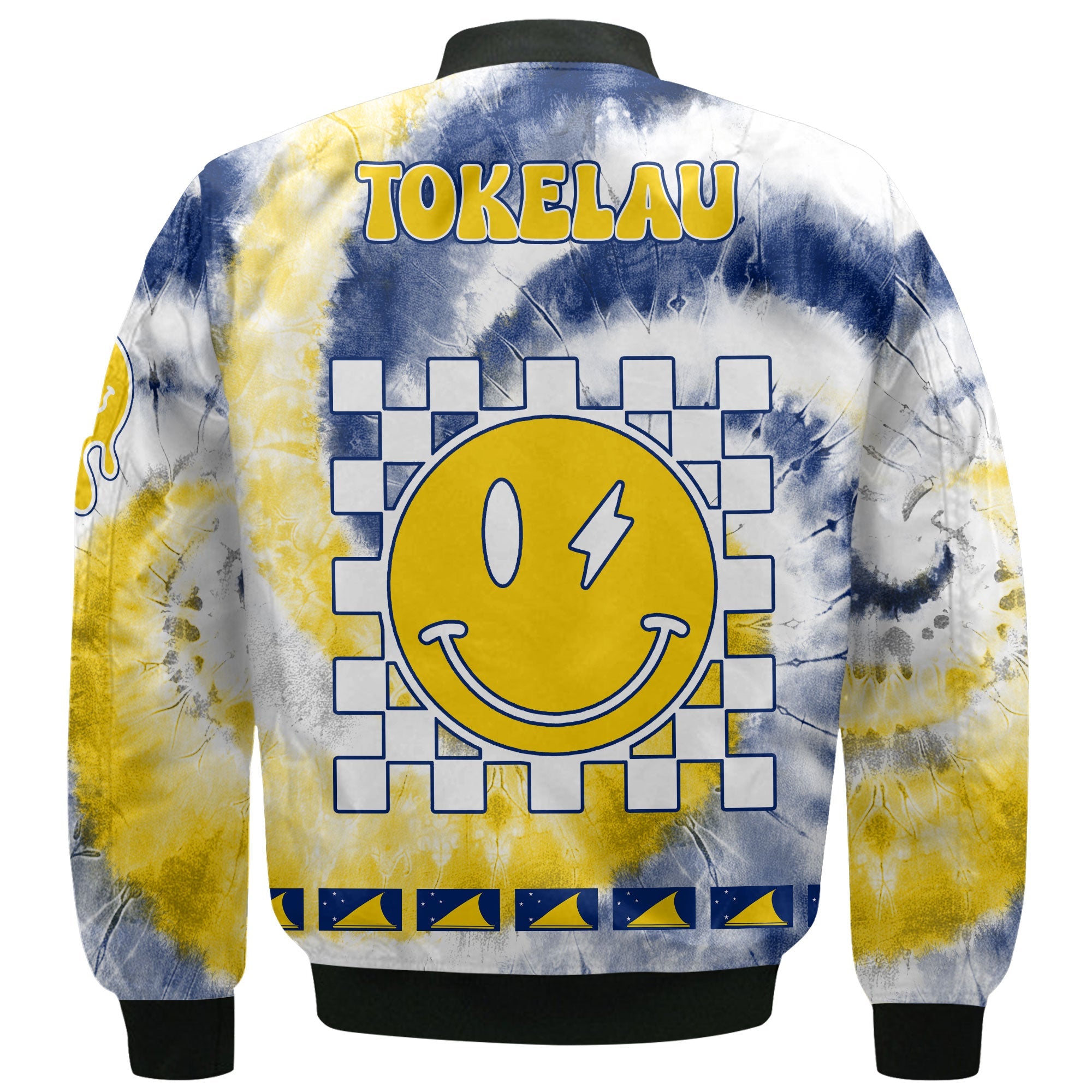 Tokelau Bomber Jacket Custom Tie Dye Style 3