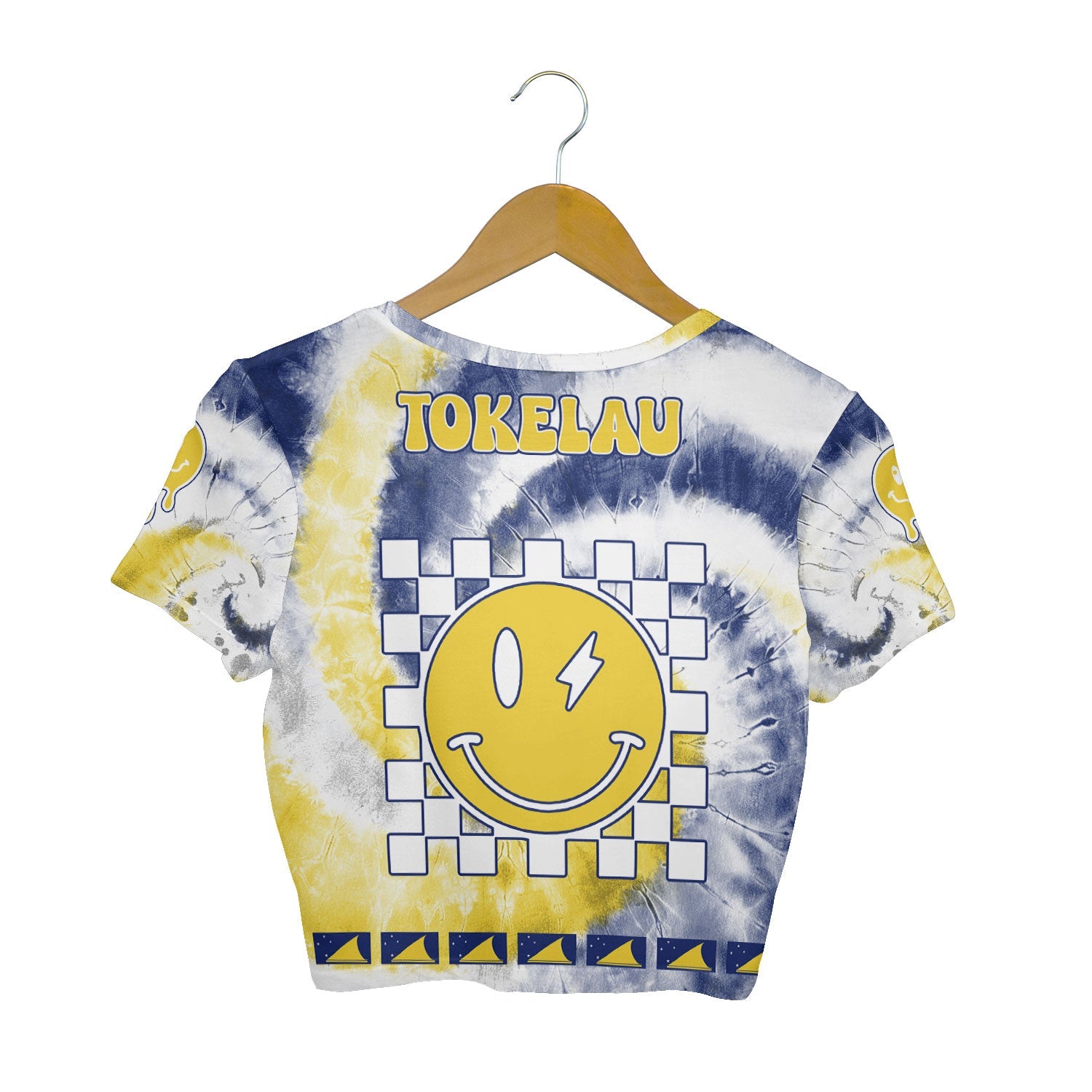 Tokelau Croptop T Shirt Custom Tie Dye Style 2