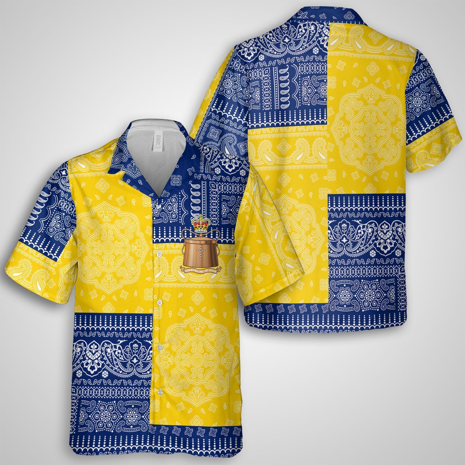 Tokelau Hawaiian Shirt Flag And Paisley Basic Style 1