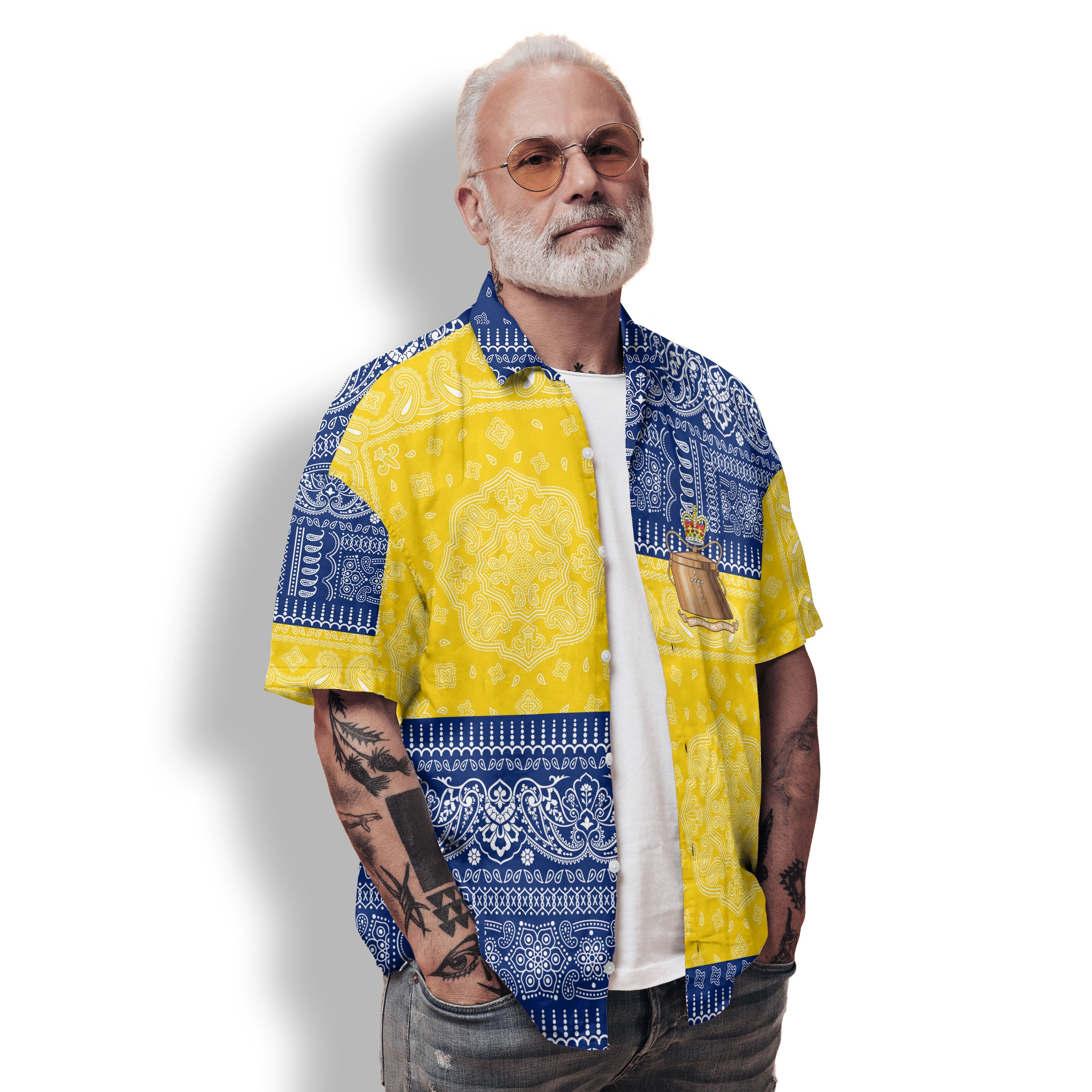 Tokelau Hawaiian Shirt Flag And Paisley Basic Style 2