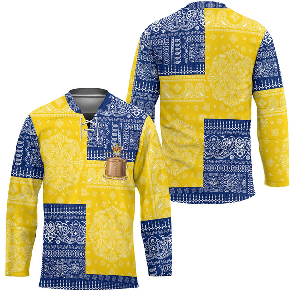 Tokelau Hockey Jersey Flag And Paisley Basic Style 1