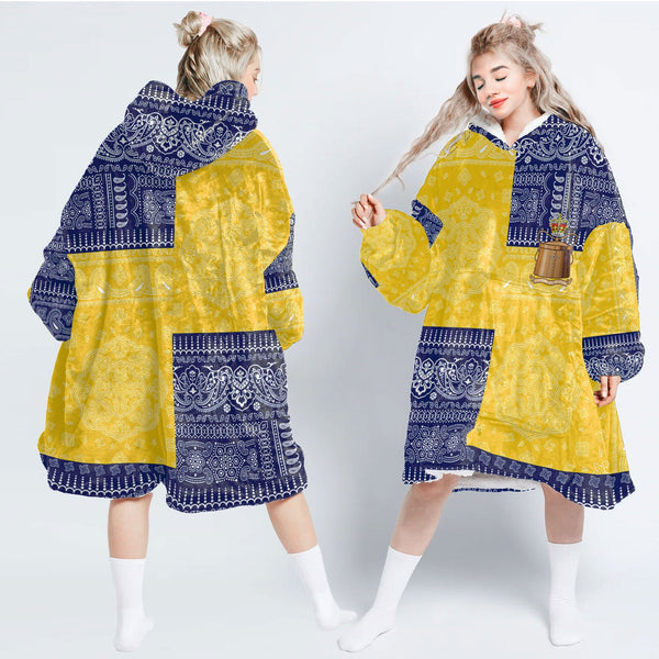 Tokelau Hoodie Blanket Flag And Paisley Basic Style 1