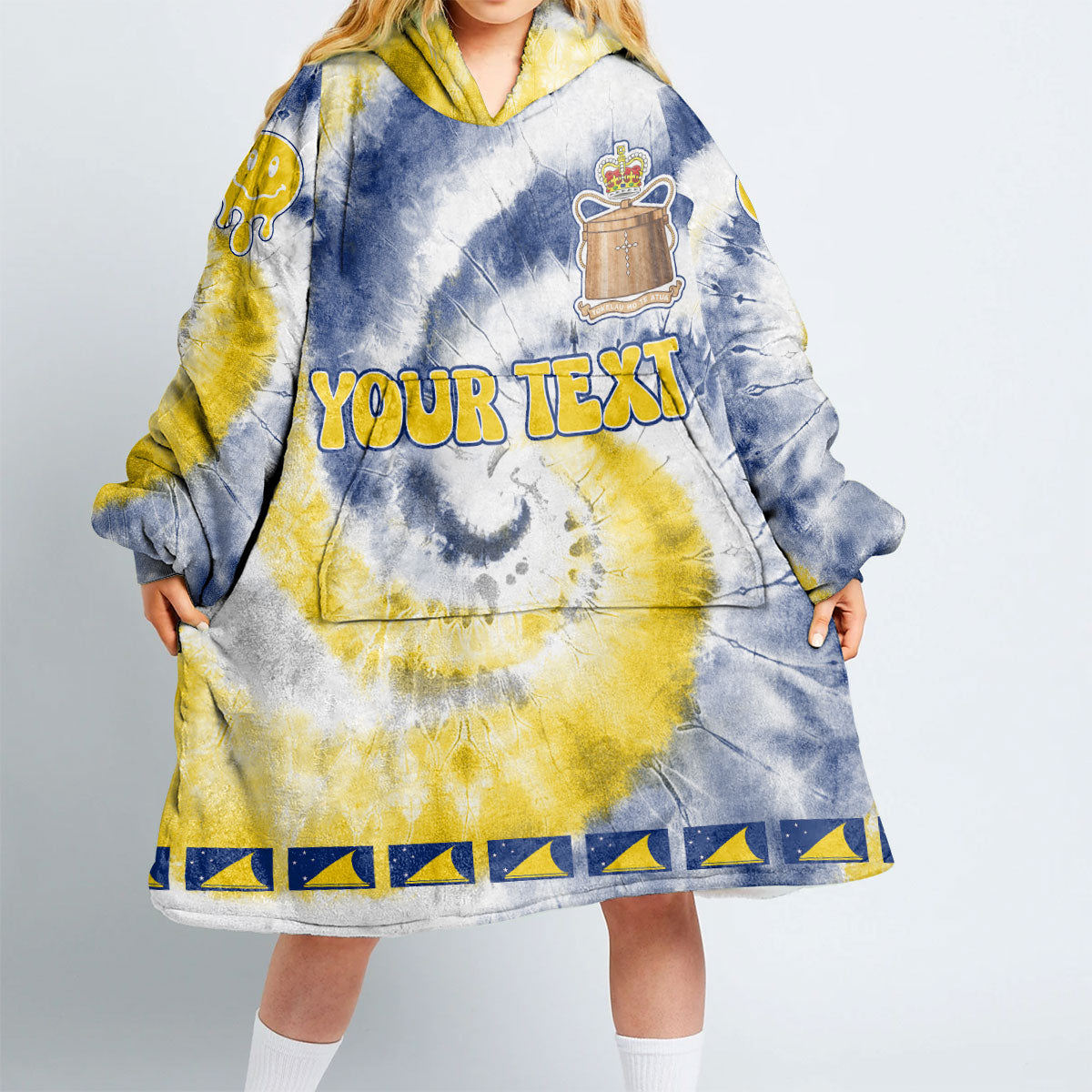 Tokelau Hoodie Blanket Custom Tie Dye Style 2