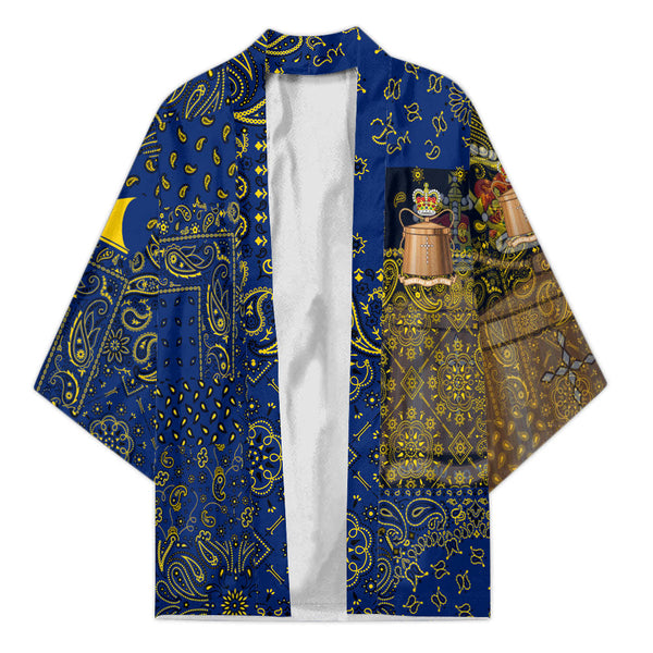 Tokelau Kimono Paisley Flag And Skull Style 1