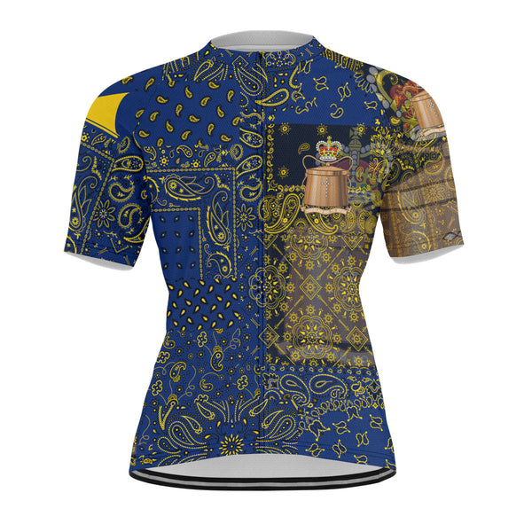 Tokelau Men Cycling Jersey Paisley Flag And Skull Style 1