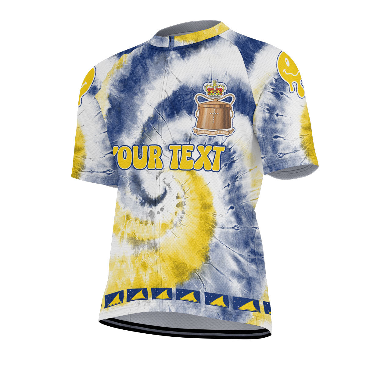 Tokelau Men Cycling Jersey Custom Tie Dye Style 2