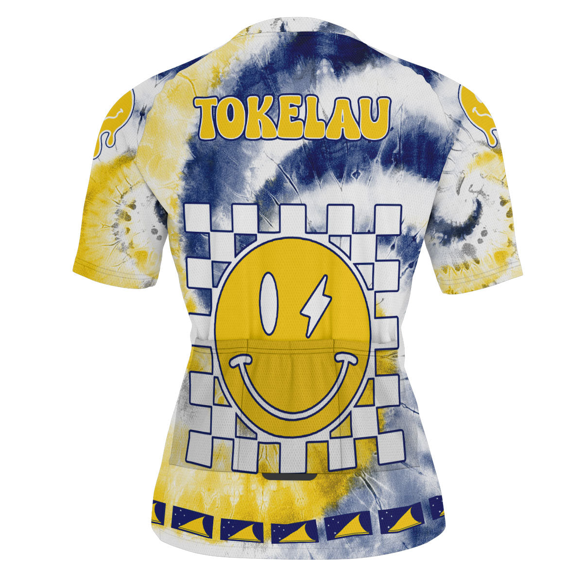 Tokelau Men Cycling Jersey Custom Tie Dye Style 3