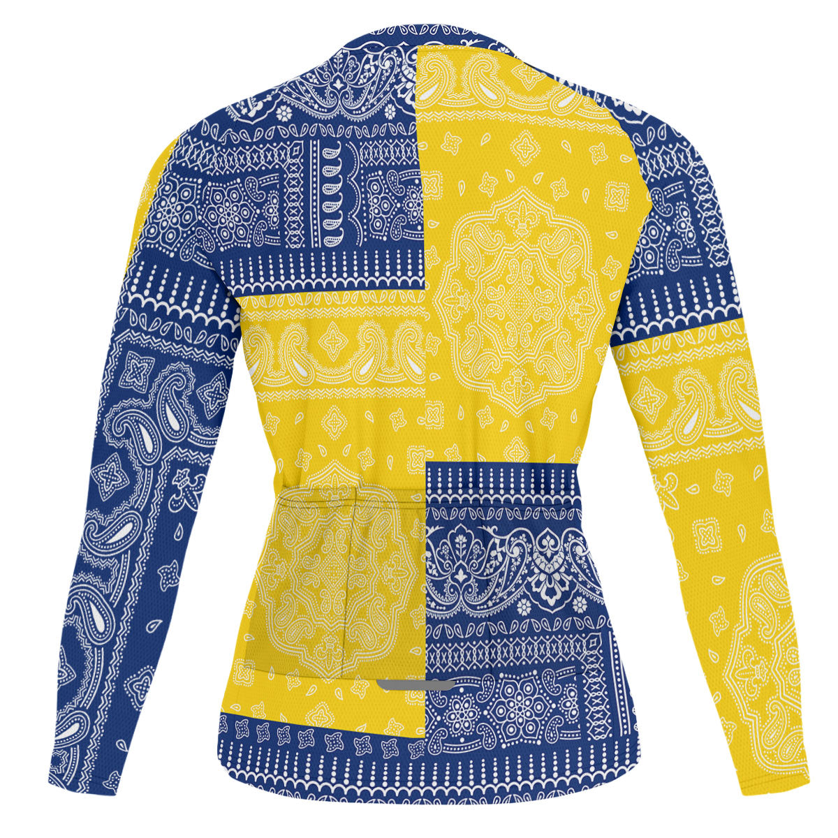 Tokelau Raglan Men Cycling Jersey Long Sleeve Flag And Paisley Basic Style 2