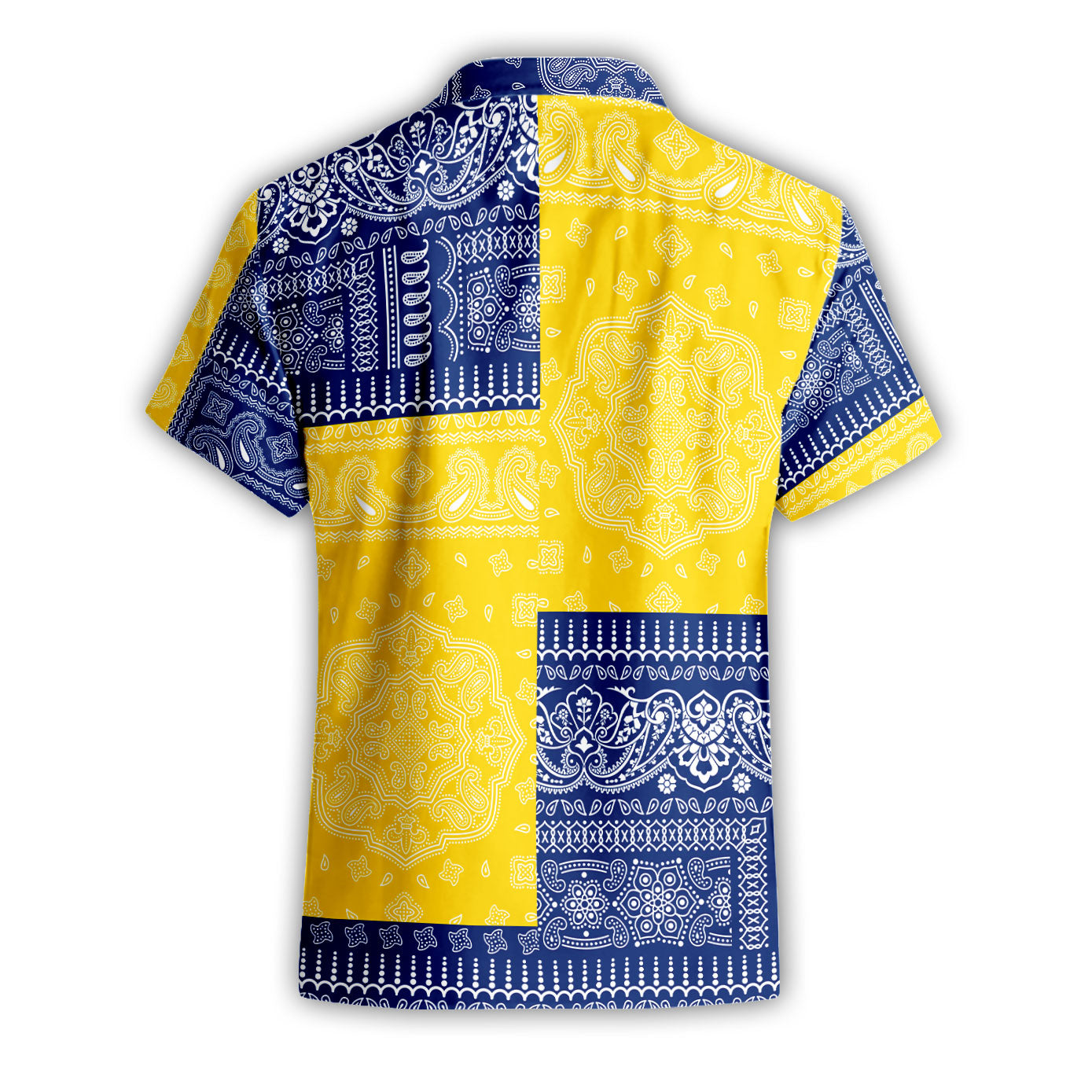 Tokelau Short Sleeve Shirt Flag And Paisley Basic Style 3