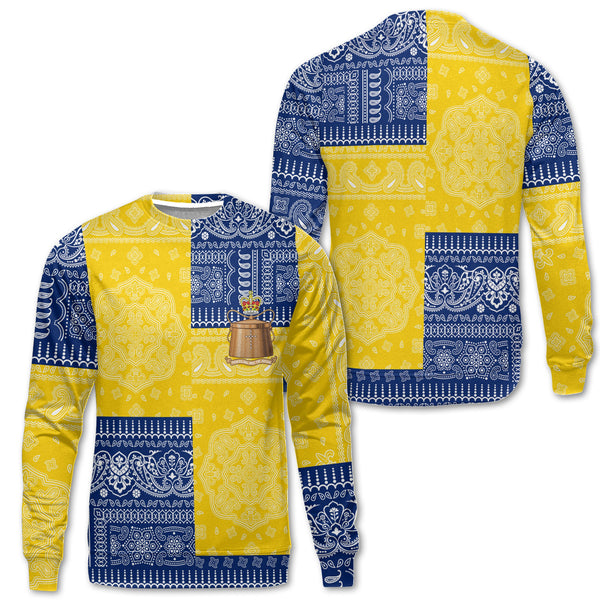 Tokelau Sweatshirt Flag And Paisley Basic Style 1