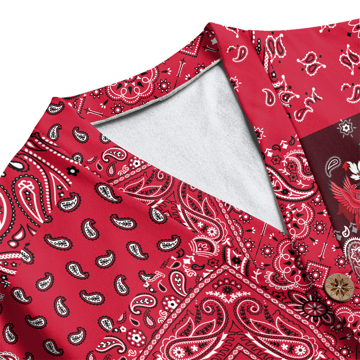 Trinidad And Tobago Fleece Cardigan Paisley Flag And Skull Style 4