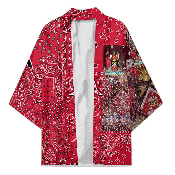 Trinidad And Tobago Kimono Paisley Flag And Skull Style 1