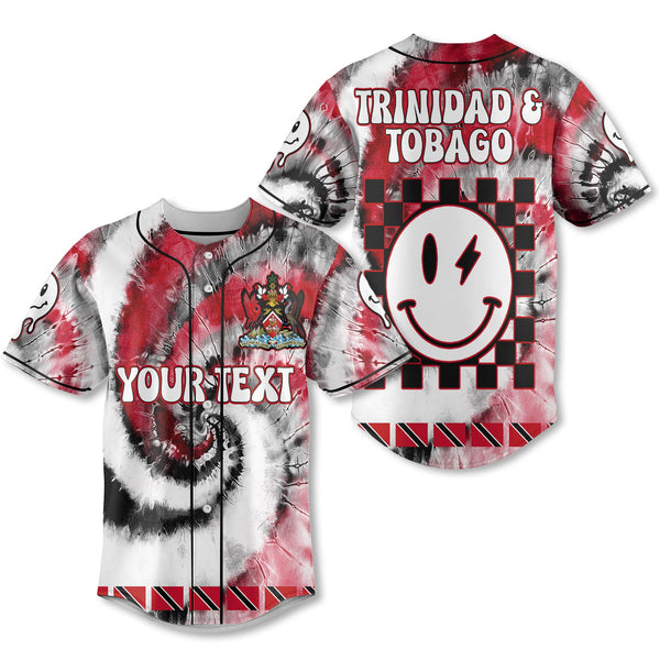 Trinidad And Tobago Baseball Jersey Custom Tie Dye Style 1