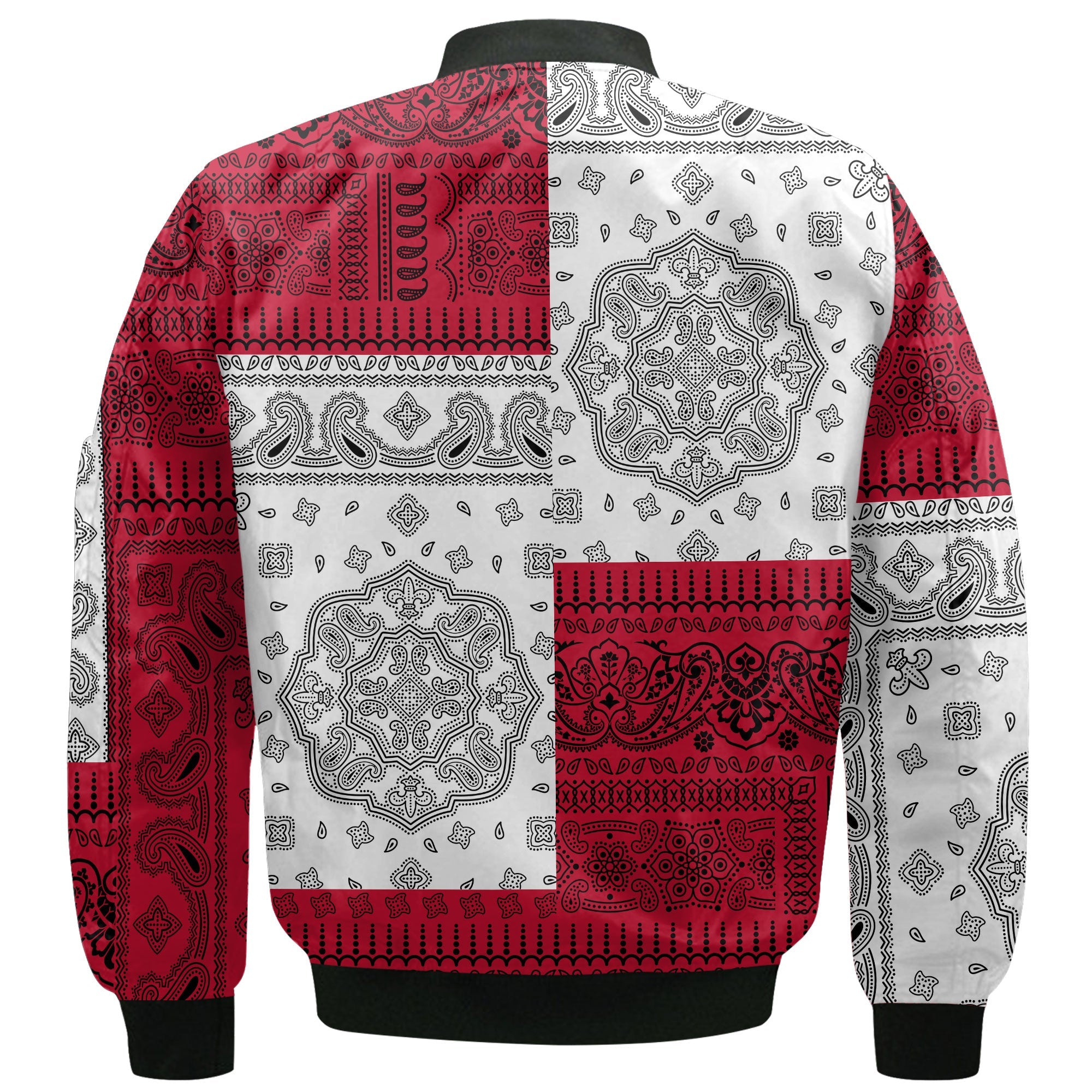 Trinidad And Tobago Bomber Jacket Flag And Paisley Basic Style 3