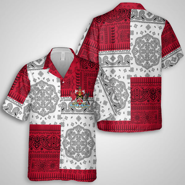 Trinidad And Tobago Hawaiian Shirt Flag And Paisley Basic Style 1