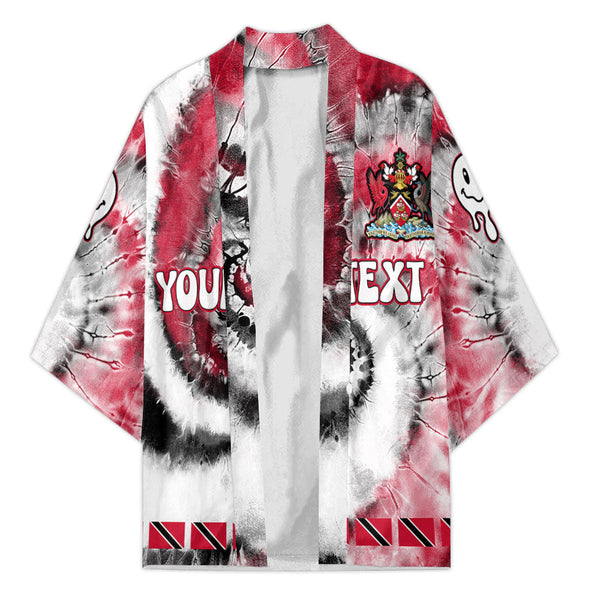 Trinidad And Tobago Kimono Custom Tie Dye Style 1