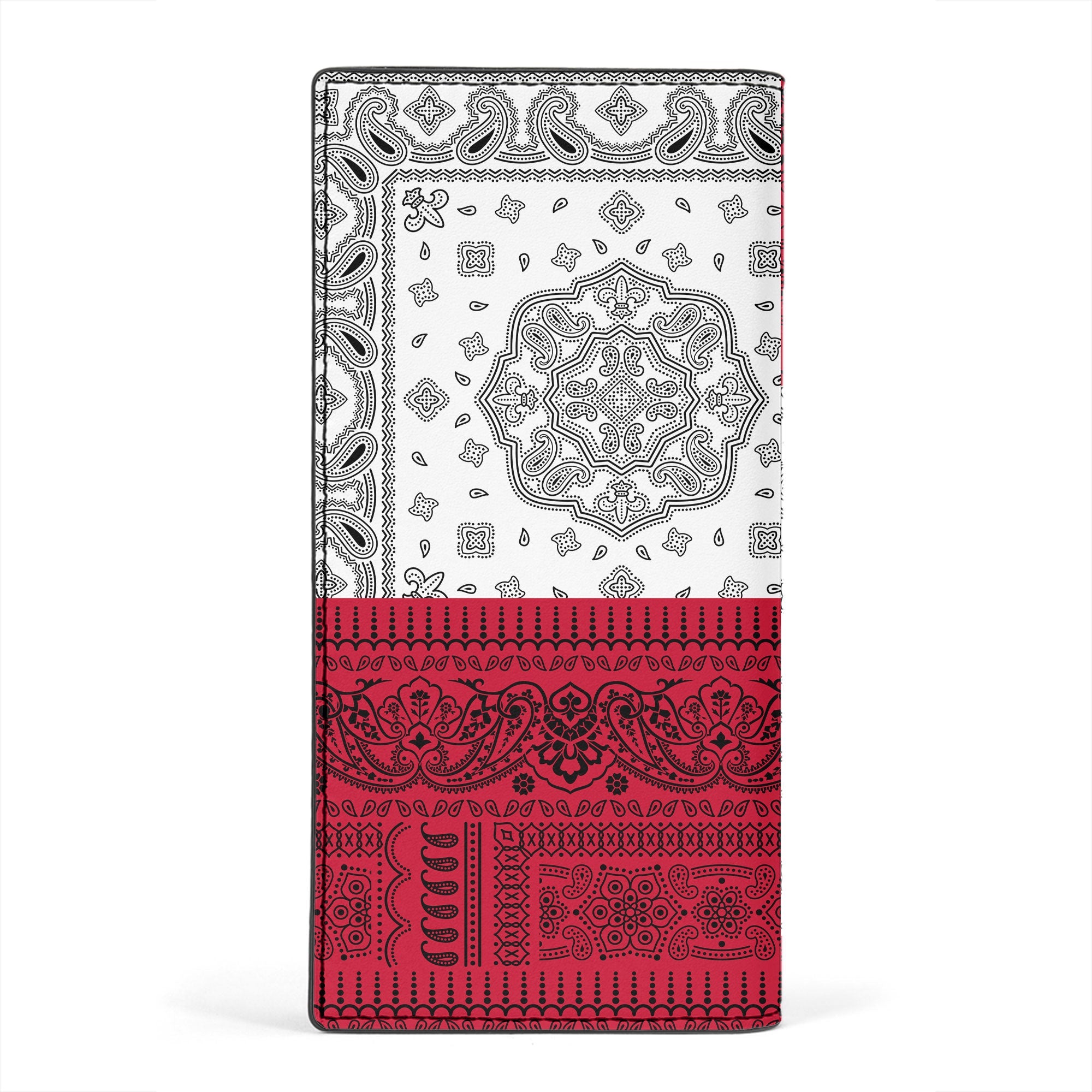 Trinidad And Tobago Leather Wallet Flag And Paisley Basic Style 2