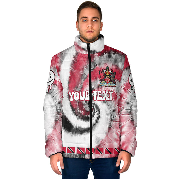 Trinidad And Tobago Men Padded Jacket Custom Tie Dye Style 1