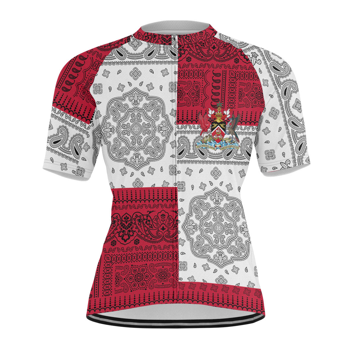 Trinidad And Tobago Men Cycling Jersey Flag And Paisley Basic Style 1