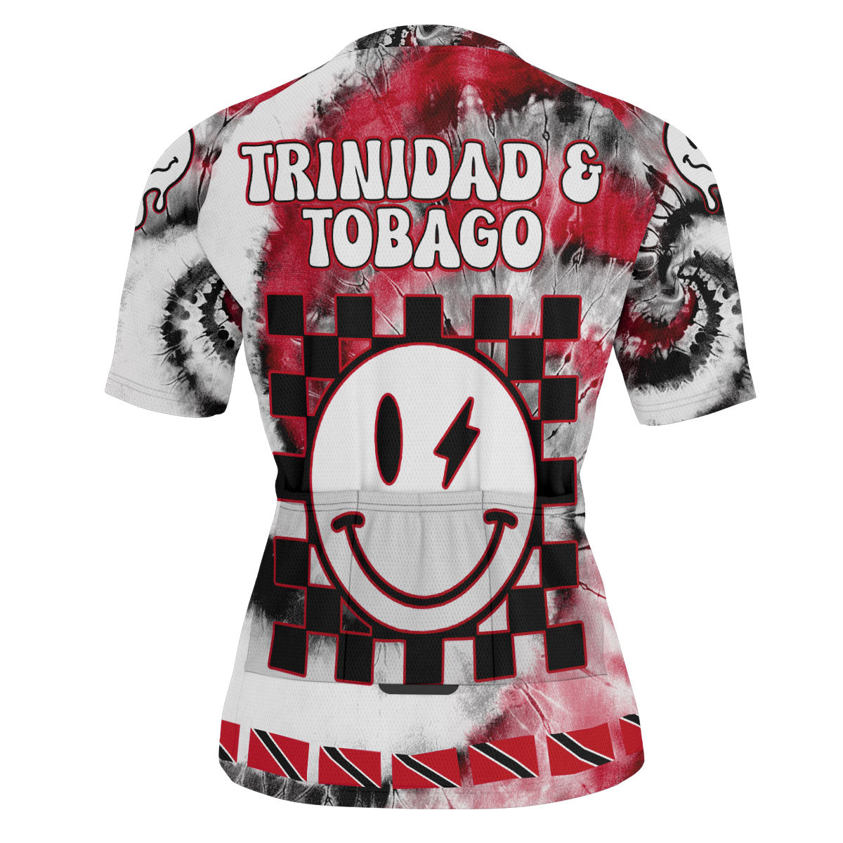 Trinidad And Tobago Men Cycling Jersey Custom Tie Dye Style 3