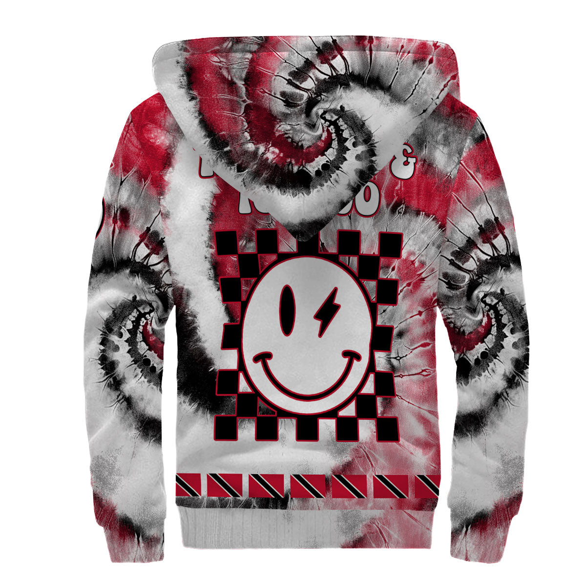 Trinidad And Tobago Sherpa Hoodie Custom Tie Dye Style 2