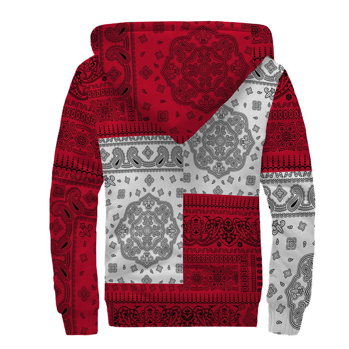 Trinidad And Tobago Sherpa Hoodie Flag And Paisley Basic Style 2