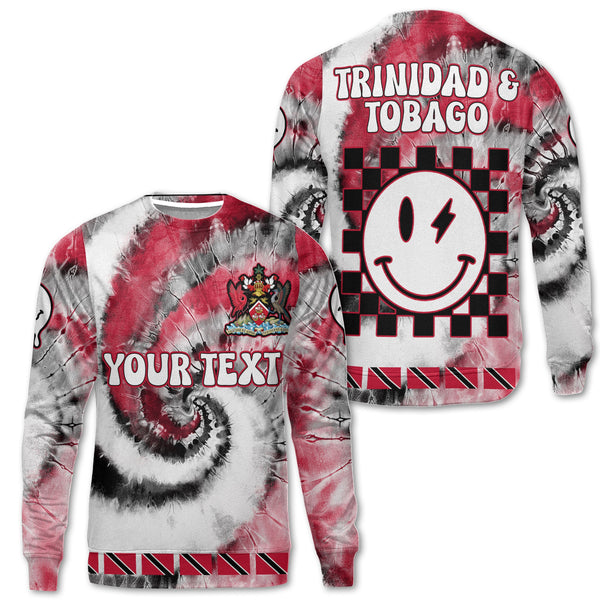 Trinidad And Tobago Sweatshirt Custom Tie Dye Style 1