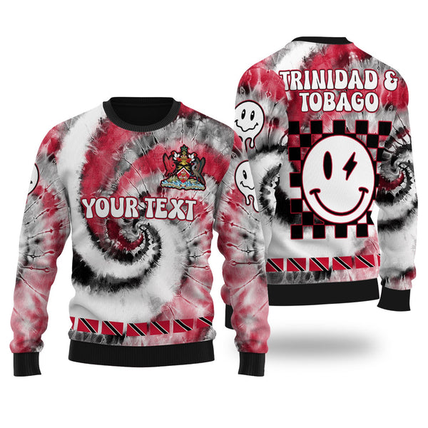 Trinidad And Tobago Ugly Sweater Custom Tie Dye Style 1