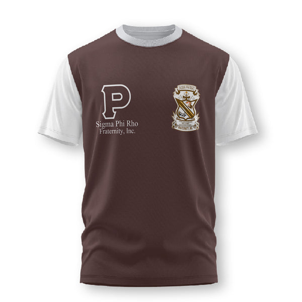 Sigma Phi Rho T Shirt Brown Simple Style