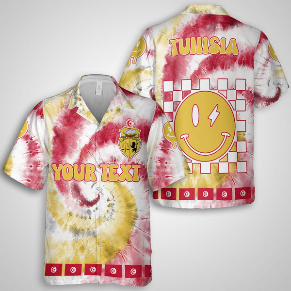 Tunisia Hawaiian Shirt Custom Tie Dye Style 1