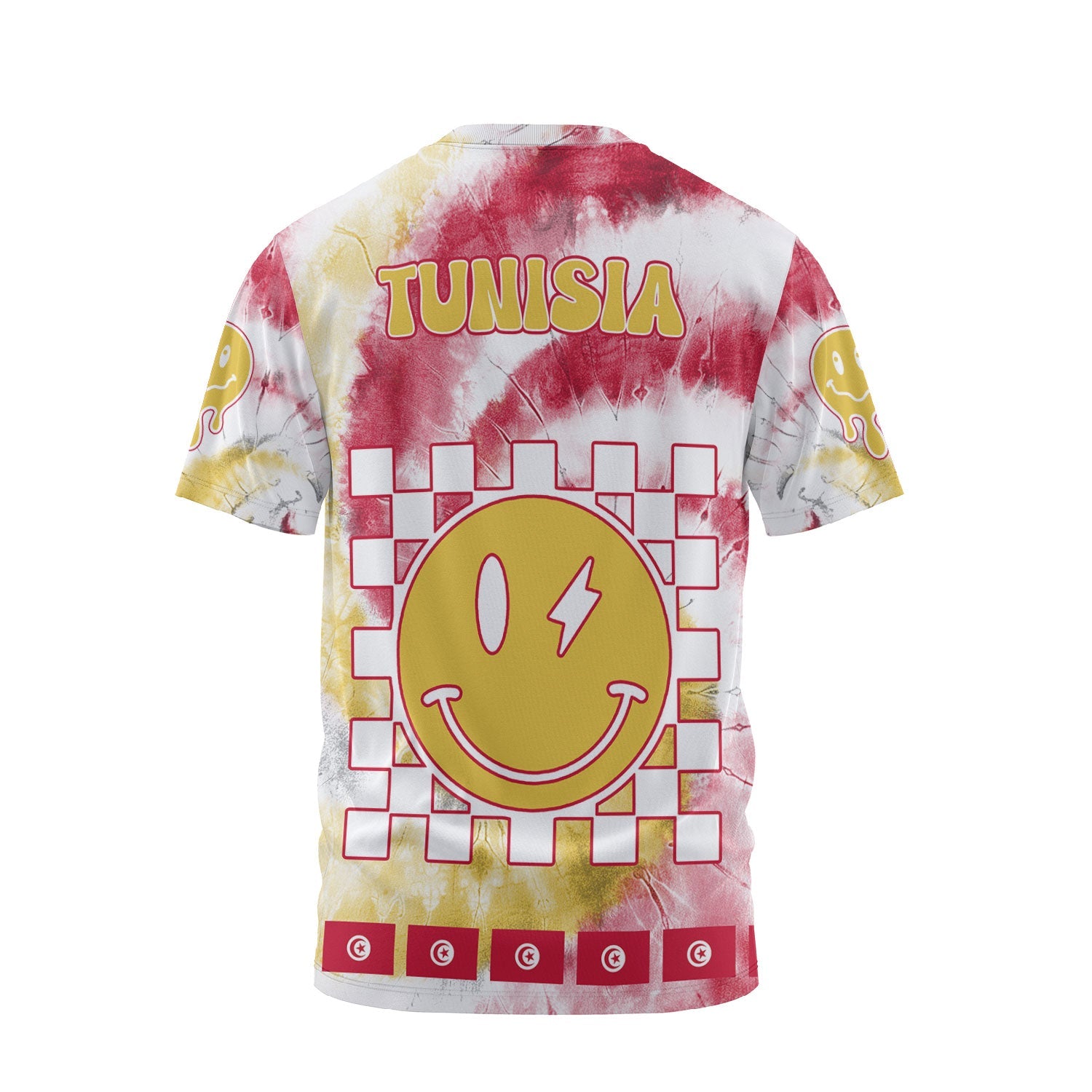 Tunisia T Shirt Custom Tie Dye Style 2