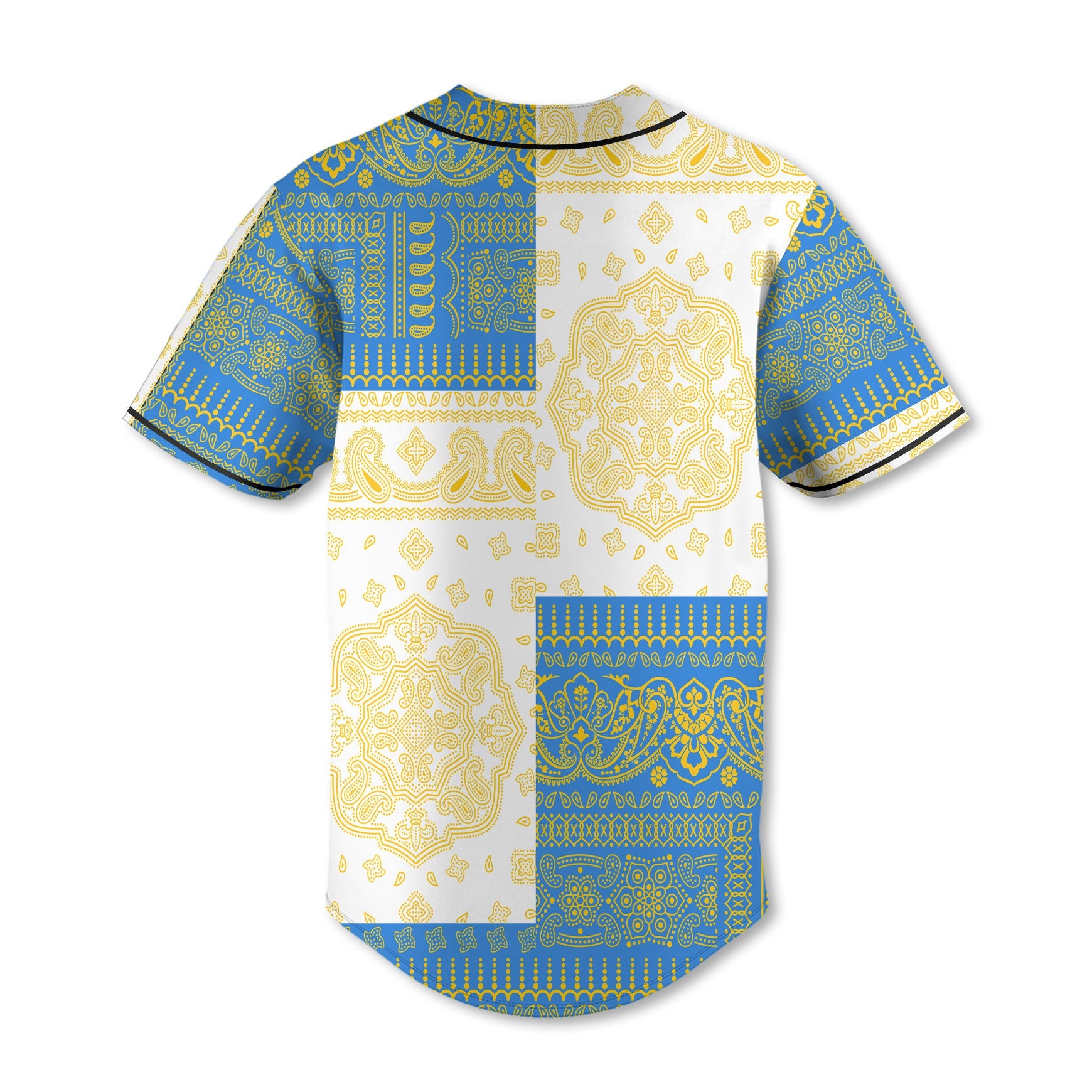 Tuvalu Baseball Jersey Flag And Paisley Basic Style 3