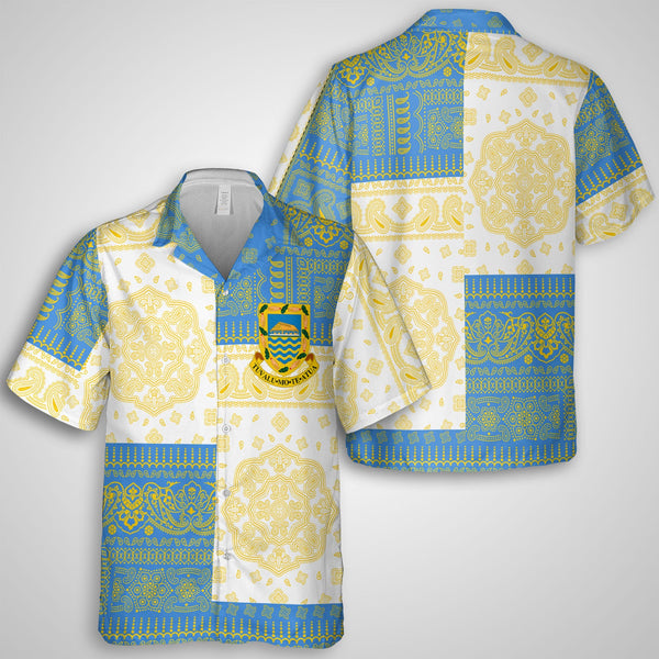 Tuvalu Hawaiian Shirt Flag And Paisley Basic Style 1