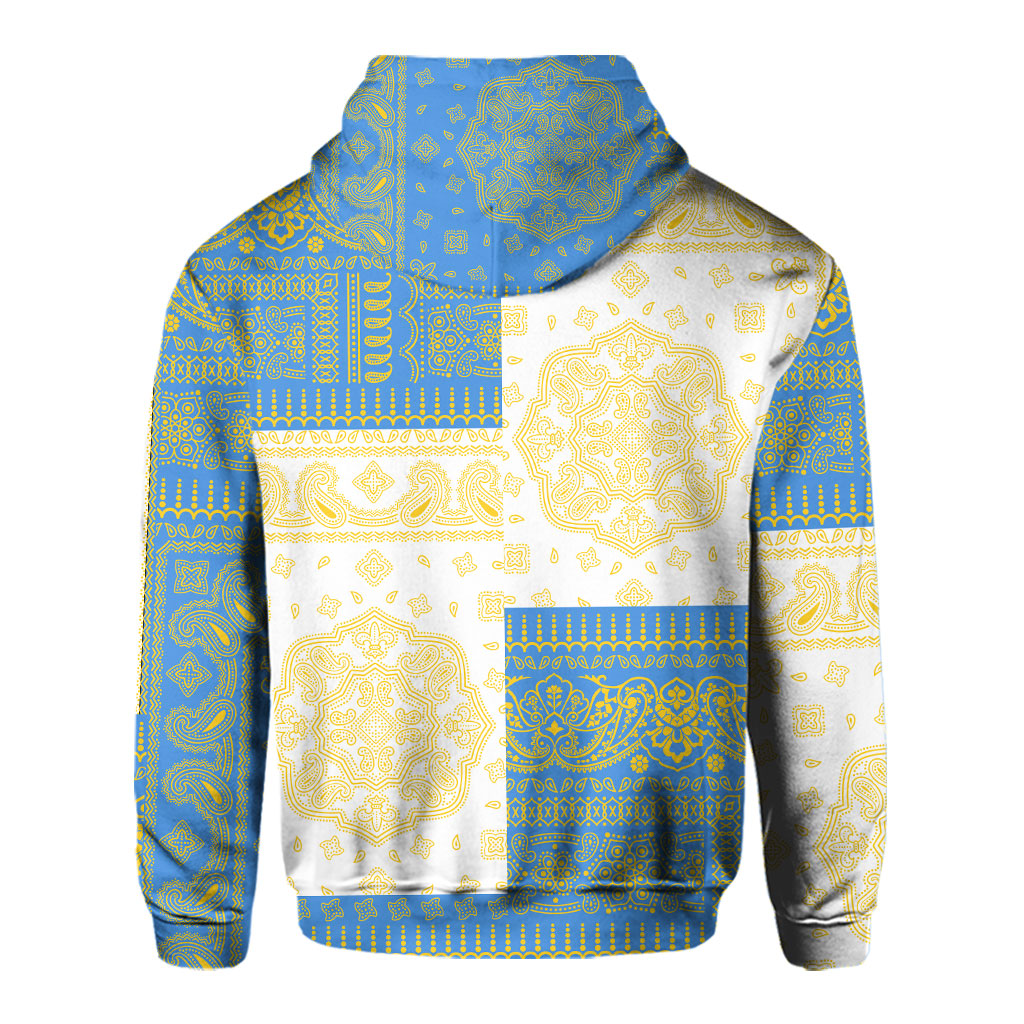 Tuvalu Hoodie Flag And Paisley Basic Style 3