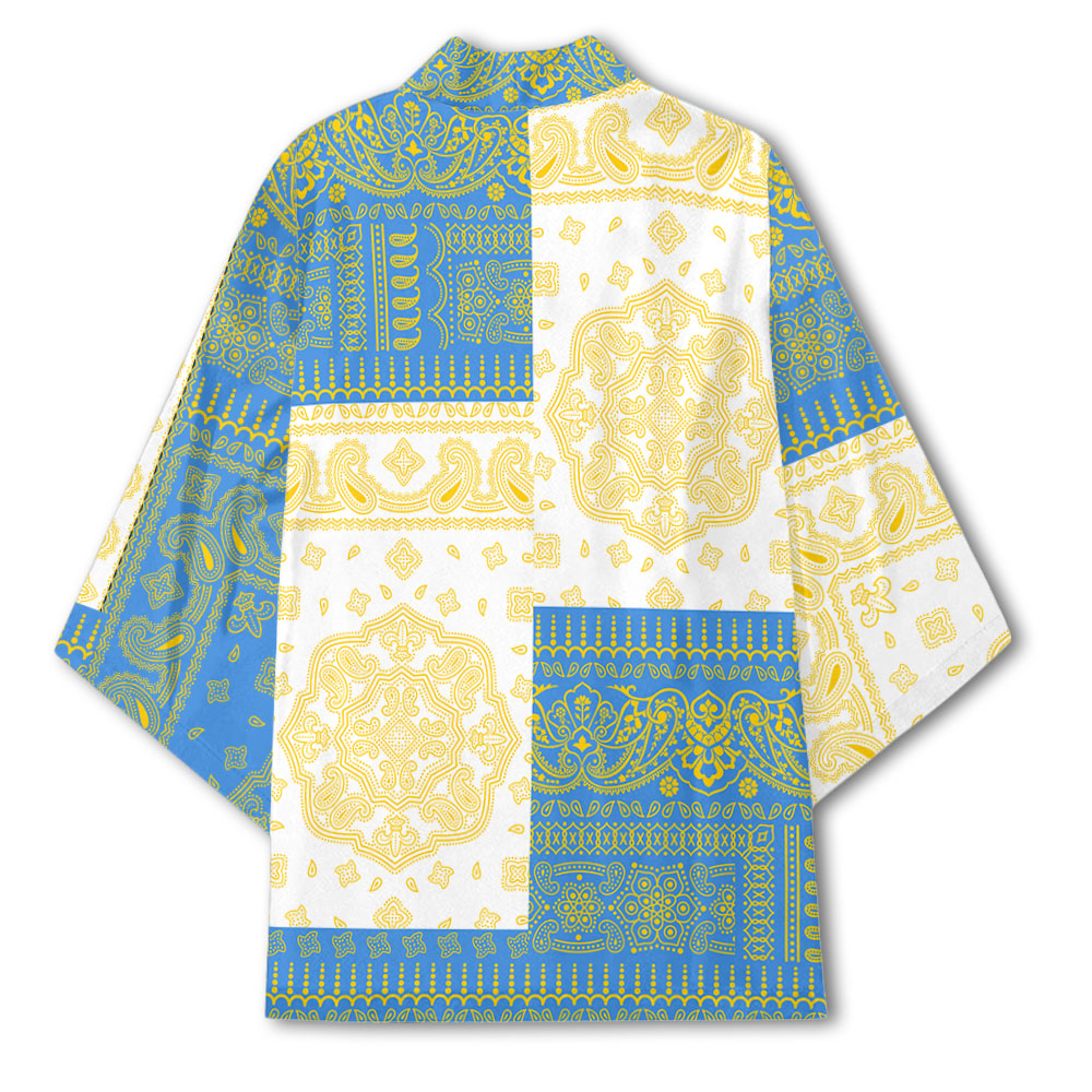 Tuvalu Kimono Flag And Paisley Basic Style 3