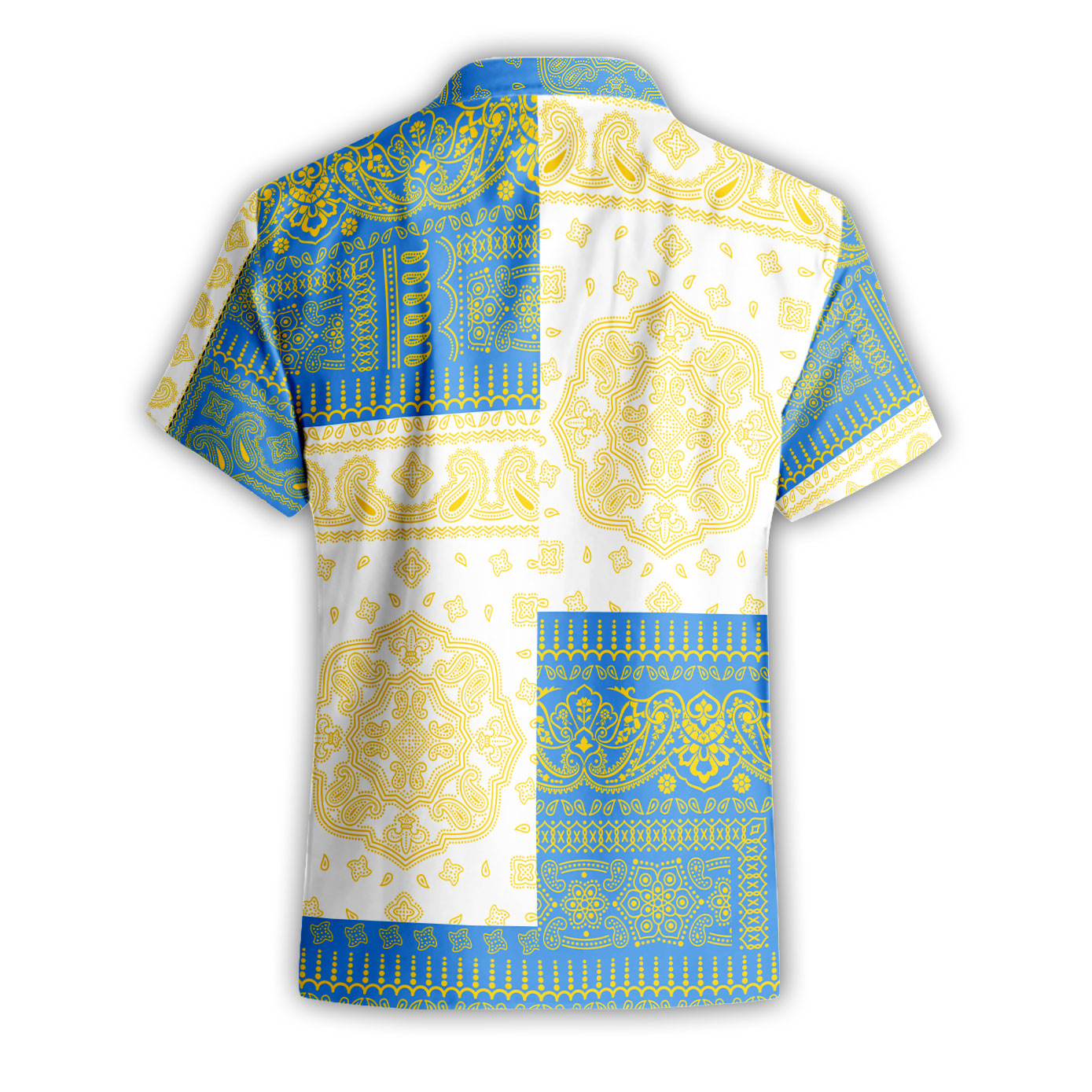 Tuvalu Short Sleeve Shirt Flag And Paisley Basic Style 3